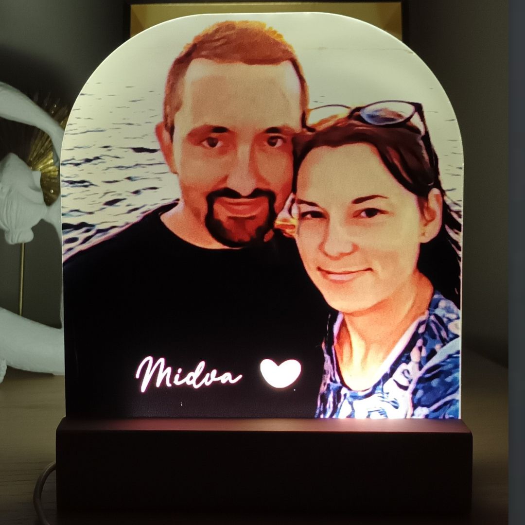 Lampada personalizzata con immagine stampata