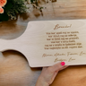 Tagliere con incisione personalizzata 20x40cm