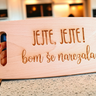 Tagliere in legno 32cm x 15cm con qualsiasi scritta