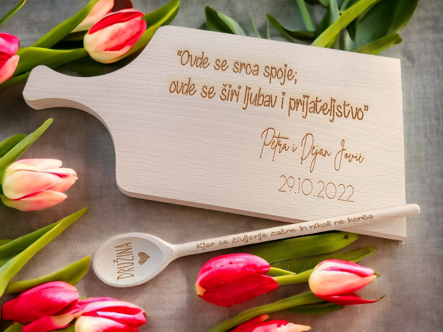 Tagliere + set fornello