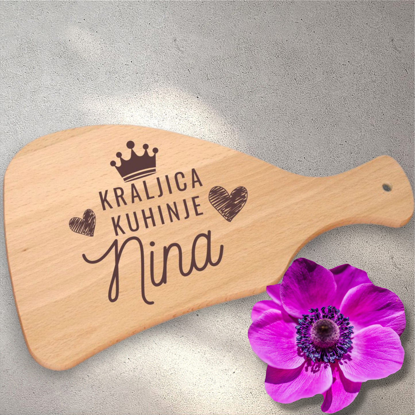 Tagliere in legno Queen 25x42cm