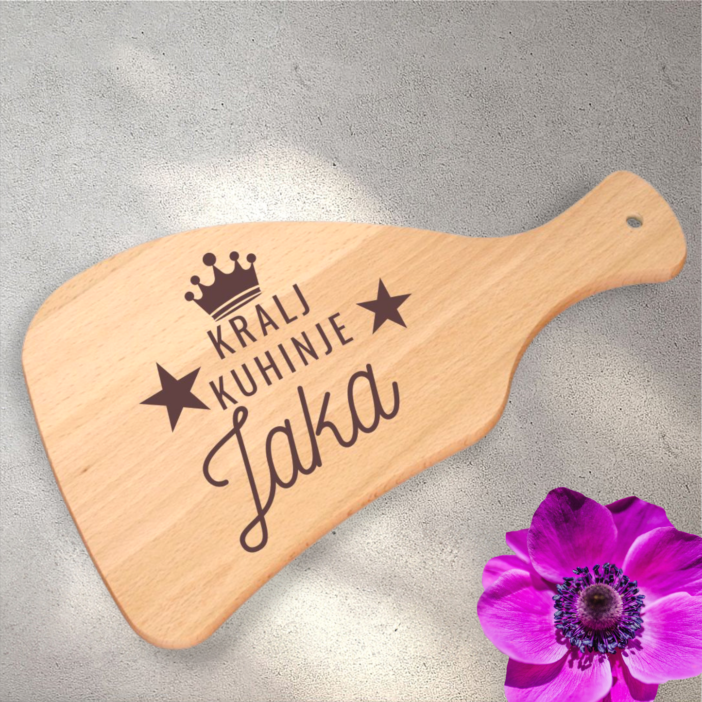 Tagliere in legno reale 25x42cm