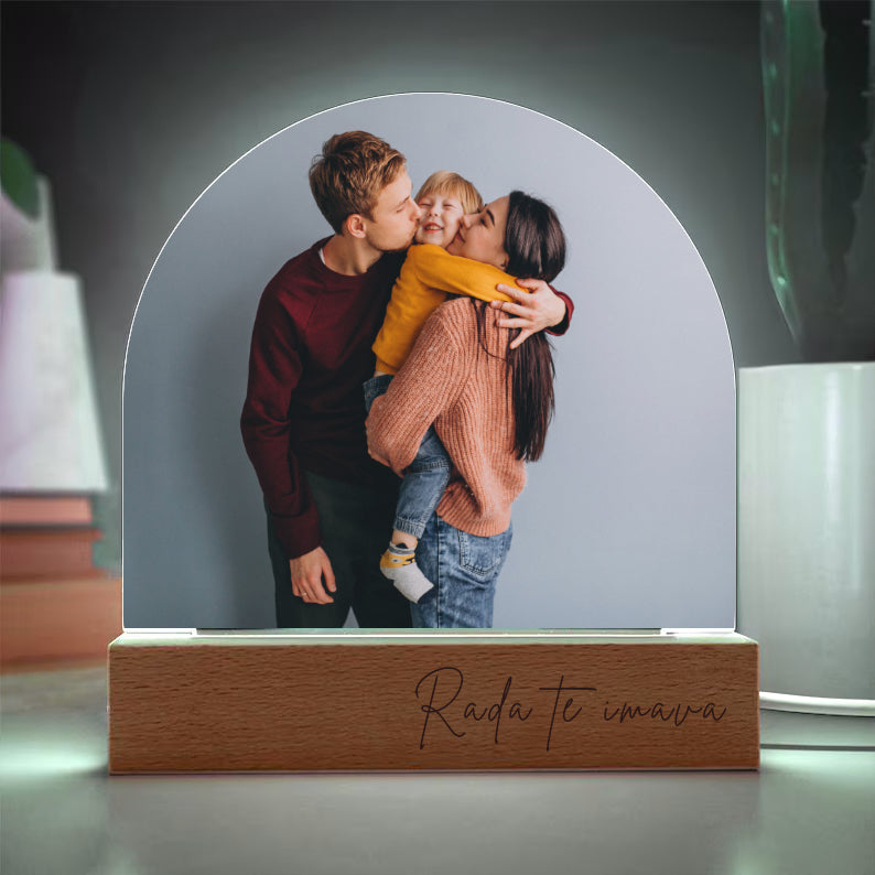 Lampada personalizzata con immagine stampata