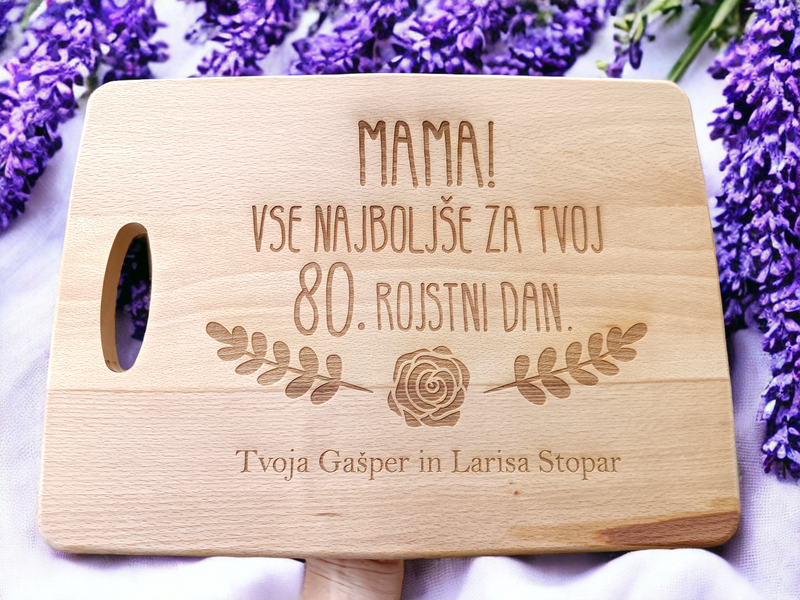 Tagliere con qualsiasi scritta 30x40cm