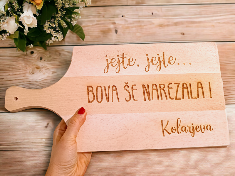 Tagliere con incisione personalizzata 20x40cm