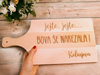 Tagliere con incisione personalizzata 20x40cm